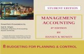 Akuntansi Manajemen Edisi 8 oleh Hansen & Mowen Bab 8