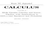 Mathematics - Tom M Apostol - Calculus vol  2