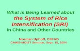 0405 What is Being Learned about SRI in China and Other Countries
