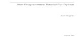 Non-Programmer's Tutorial for Python