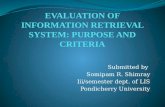 Ppt evaluation of information retrieval system