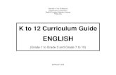 K to 12 English Curriculum Guide for Grades 1-3 and Grades 7-10