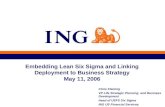 Embedding Lean Six Sigma and Linking Deployment to Business Strategy