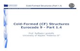 Cold Form Structures Eurocode 9 - Part 1.4