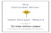 Colloidal Silver Safe Dosage Report