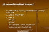 Sustainable Livelihood Framework SR