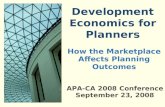 Development Economics For Planners and Other Land Use Professionals