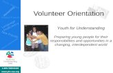 Volunteer orientation 1 1