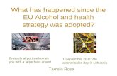 Recent developments in alcohol policy in the EU (large file)