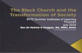 0614 the black church and the transformation of society