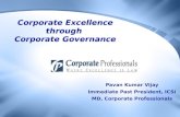 Corporate excellence through   corporate governance  - nirc icsi