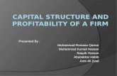 capital structure and profitability of a firm