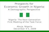 Prospects for Economic Growth in Nigeria – a demographic perspective