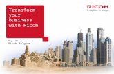 Corporate presentation ricoh belgium & luxembourg