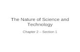 The Nature of Science and Technology Chapter 2