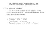 Investments and Market Mechanics