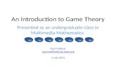 An introduction to Game Theory