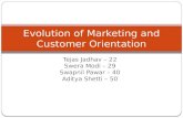 Evolution of marketing and Customer Orientation