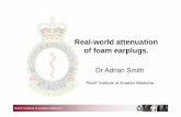 Real world attenuation of foam earplugs- Smith