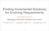 Finding Incremental Solutions for Evolving Requirements