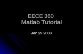 Matlab Tutorial for EECE 360