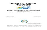 Hal Sunabeda Summer Internship Programme