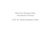 Geometric design of Railways