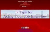 7 Tips for Acing Your Job Interview - Boston Tech Recruiter