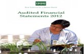 IRRI AR 2012 - Audited Financial Statements