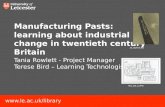 Manufacturing Pasts - 16th June 2012