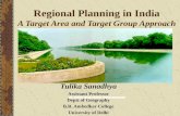 Regional Planning in India a Target Area and Target Group Approach by Tulika Sanadhya