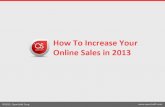 How to Increase Your Online Sales in 2013