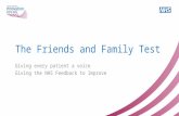 S72 - Day 1 - 0930 - The Friends and Family Test, giving every patient a voice, giving the NHS feedback to improve