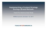 Implementing a Content Strategy During a Brand Refresh: Teach For America Case Study