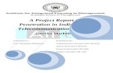 project report on pentration in indian rural telecom indusry