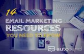 14 Email Marketing Resources You Need to Know