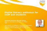Digital literacy pathways for staff and students