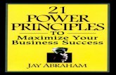 21 Power Principles to Maximize Your Business Success by Jay Abraham