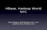 Hadoop World: Practical HBase: Getting the most from your HBase install