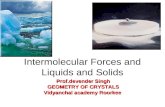 Inter Molecular Forces and Liquids and Solids