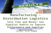 Results   supplier audits