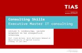 Tias consulting skills lecture 3 leiderschap en sociale netwerken
