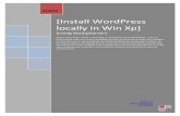 Installing WordPress Locally in Windows Xp Using WampServer