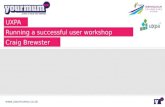 Running a successful user workshop (UXPA)