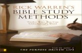 Rick Warren's Bible Study Methods by Rick Warren, Excerpt