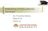 Marketing of Educational Services