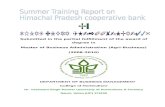 Summer Report on H.P. State Cooperative Bank