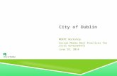 MORPC Social Media Workshop - City of Dublin