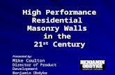 2009 IBS - High Performance Masonry Walls
