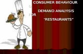 Consumer Behaviour & Demand Analysis for Restaurents